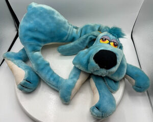 Vtg 1984 24" Large Foofur Blue Dog Phil Mendez Dakin Gangly Puppy Plush Toy